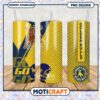 Johnson C Smith Golden Bulls Tumbler Design PNG Image