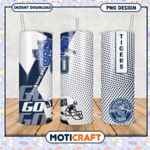 Jackson State Tigers Tumbler PNG Design for Fans and Gifts