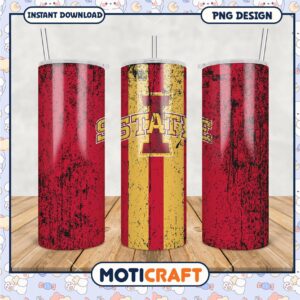Iowa State University Tumbler PNG Graphic Design Art