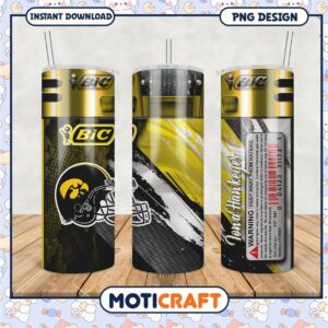 Iowa Hawkeyes Tumbler PNG Design for Fans and Gifts