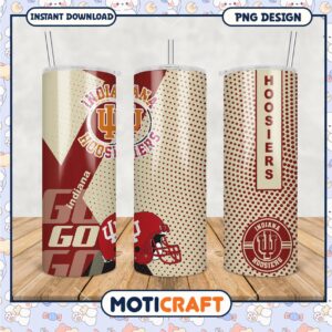 Indiana Hoosiers Tumbler PNG Design for Sports Fans