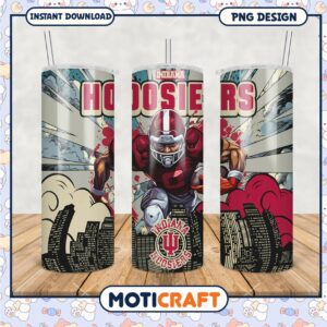 Indiana Hoosiers Tumbler PNG Sports Graphic Design
