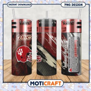 Indiana Hoosiers Tumbler PNG Design for Fans and Gifts
