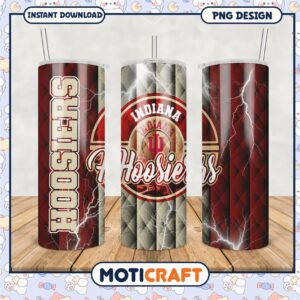 Indiana Hoosiers Tumbler Design PNG for Fans and Collectors