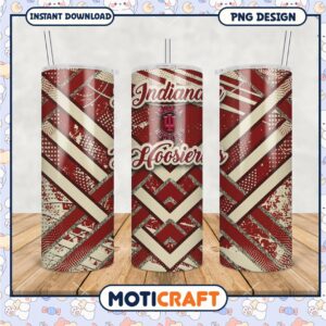 Indiana Hoosiers Tumbler Design PNG for Fans and Gifts