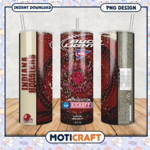 Indiana Hoosiers NCAA Limited Edition Tumbler PNG Design