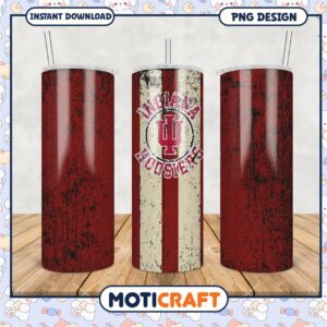 Indiana Hoosiers Tumbler Design for Fans and Gifts PNG
