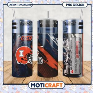 Illinois Fighting Illini Tumbler PNG Design for Fans
