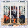 Illinois Fighting Illini Sports Tumbler PNG Design