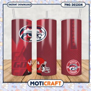 Houston Cougars Football Tumbler PNG Design Download