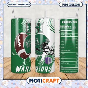 Hawaii Warriors Fan Tumbler PNG Design for Enthusiasts