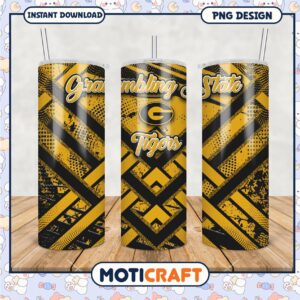 Grambling State Tigers Tumbler Design for Fans and Gifts