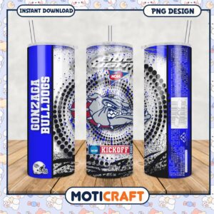 Gonzaga Bulldogs Tumbler Design for NCAA Kickoff 2024