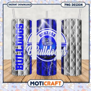 Gonzaga Bulldogs Tumbler PNG Design for Fans
