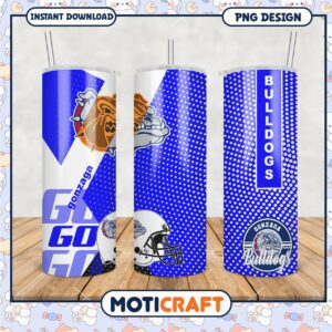 Gonzaga Bulldogs Football Tumbler PNG Design for Fans