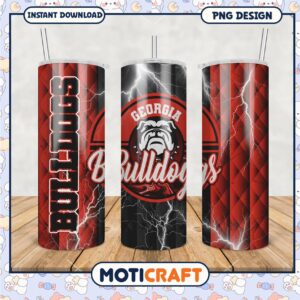 Georgia Bulldogs Tumbler PNG Design for Fans
