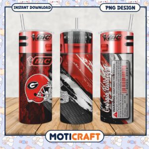 Georgia Bulldogs Tumbler PNG Design for Fans and Gifts