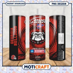 Georgia Bulldogs Limited Edition Tumbler Design PNG