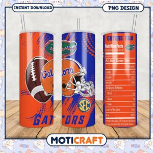 Gators Fan Tumbler PNG Design for Sports Lovers