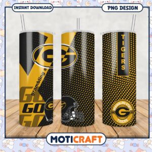 Gambling State Tigers Sporty Tumbler Design PNG File