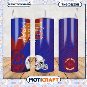 Fresno State Bulldogs Tumbler Design for Fans PNG