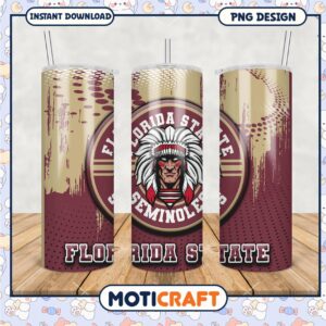 Florida State Seminoles Tumbler PNG Design Graphic