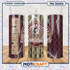 Florida State Seminoles Tumbler PNG Design Printable