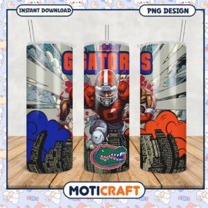Florida Gators Sports Tumbler PNG Graphic Design