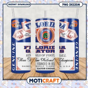 Florida Gators Football Tumbler PNG Design Download