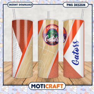 Florida Gators Basketball Tumbler PNG Design File