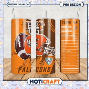 Falcons Fan Tumbler PNG for Die Hard Sports Lovers