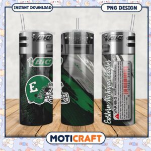 Eastern Michigan Eagles Tumbler PNG Design Download