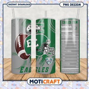 Eastern Eagles Fan Tumbler PNG Design for Gamers