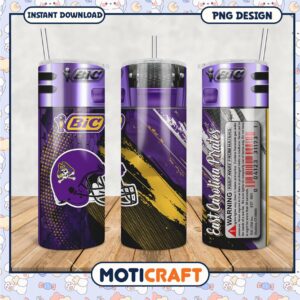East Carolina Pirates Tumbler PNG Design Download