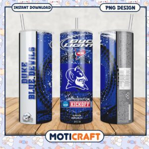 Duke Blue Devils Limited Edition Tumbler PNG Design