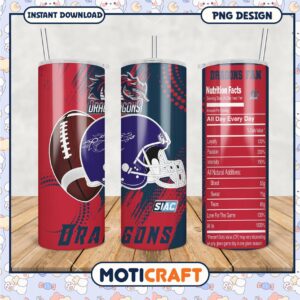 Dragons Fan Tumbler PNG for Die Hard Supporters
