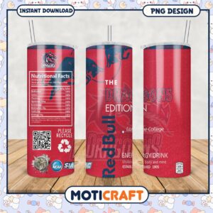 Dragons Edition Red Bull Energy Drink Tumbler PNG Design