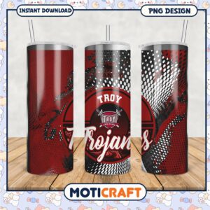 Custom Troy Trojans Tumbler PNG for Fans and Collectors