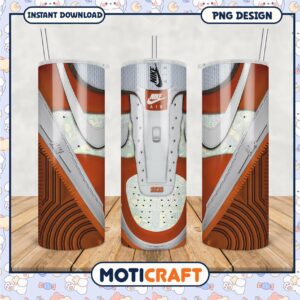 Custom Nike Airforce Tumbler PNG Design for Unique Drinkware