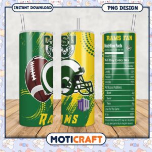 CSU Rams Fan Tumbler PNG for Game Day Enthusiasts