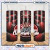 Crimson Tide Tumbler Design with Fierce Red Snake Art