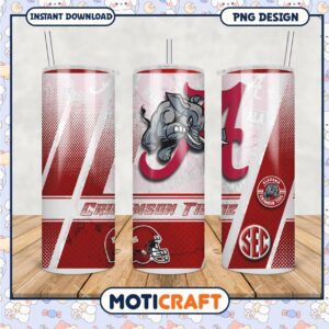 Crimson Tide Alabama Tumbler PNG Design for Fans 2023