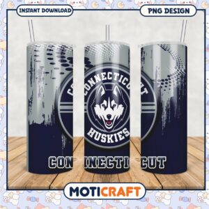 Connecticut Huskies Tumbler PNG for Sports Fans