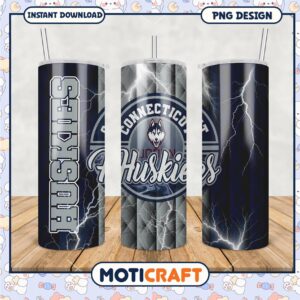Connecticut Huskies Tumbler PNG Design for Fans