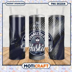 Connecticut Huskies Tumbler Design for Fans and Collectors