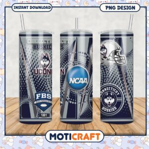 Connecticut Huskies NCAA Tumbler PNG Design for Fans