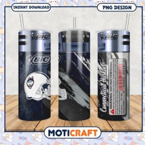 Connecticut Huskies Custom Tumbler PNG Design File