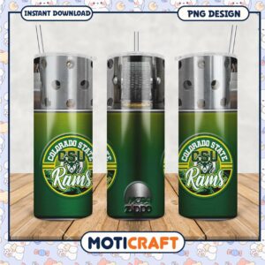 Colorado State Rams Tumbler PNG Downloadable Artwork Design