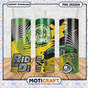 Colorado State Rams Tumbler Design Ride or Die PNG
