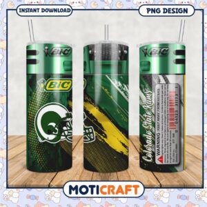 Colorado State Rams Tumbler PNG Design for Fans